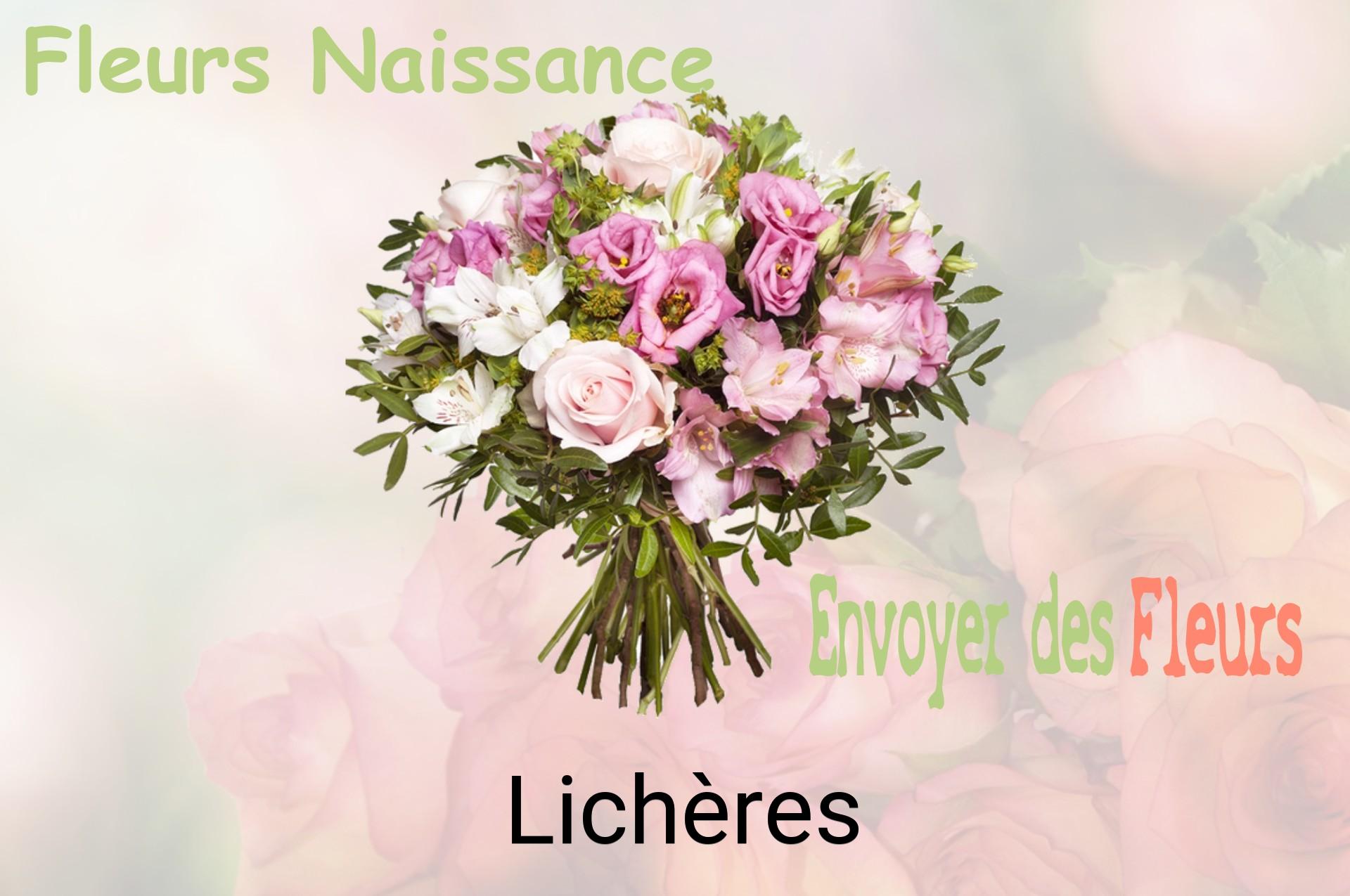 Bouquet de fleurs de naissance livré à Lichères